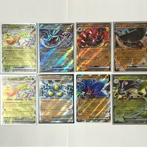 Set of 8 Glimmora Walking Wake Toedscruel Japanese English EX Pokémon Cards NM